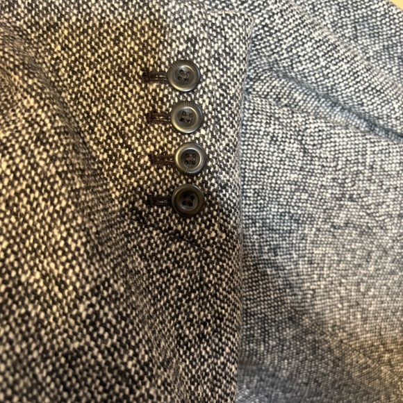 L.L. Bean Vintage Wool Cashmere Blazer Grey Size 16 Quiet Luxury 90s Academia - Picture 5 of 8